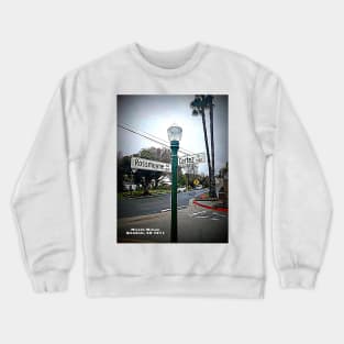 Rossmoyne Avenue & Cortez Drive, Glendale, CA by Mistah Wilson Crewneck Sweatshirt